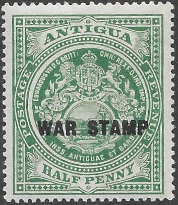 Antigua 1916 War Tax SG 52 Fine Mint