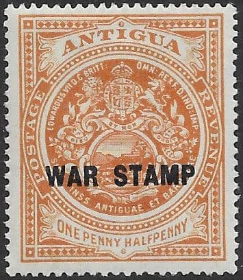 Antigua 1918 War Tax SG 54 Fine Mint