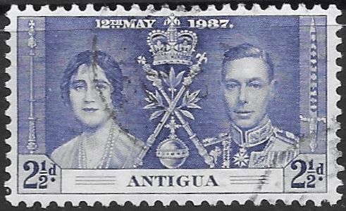 Antigua 1937 King George VI Coronation SG 97 Fine Used