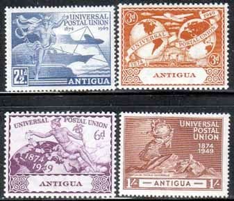 Antigua 1949 Universal Postal Union Set Fine Mint