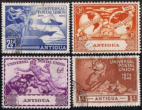 Antigua 1949 Universal Postal Union Set Fine Used