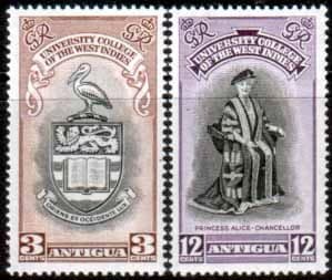 Antigua 1951 British West Indies University College Set Fine Mint