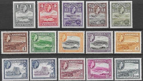 Antigua 1953 Queen Elizabeth Set Fine Mint