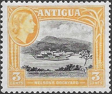 Antigua 1953 SG 123 Nelson's Dockyard Fine Mint