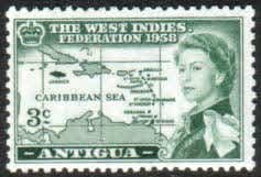 Antigua 1958 B W I Federation SG 135 Fine Mint