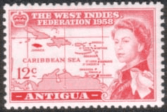 Antigua 1958 B W I Federation SG 137 Fine Mint