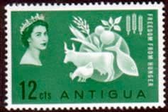 Antigua 1963 Freedom From Hunger Fine Mint