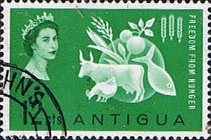 Antigua 1963 Freedom From Hunger Fine Used