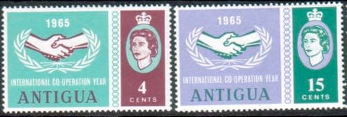 Antigua 1965 International Co-operation Year Set Fine Mint