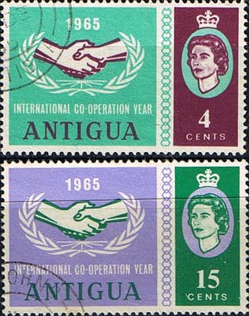 Antigua 1965 International Co-operation Year Set Fine Used