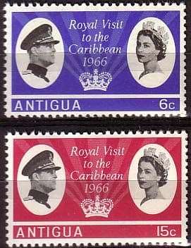 Antigua 1966 Caribbean Royal Visit Set Fine Mint