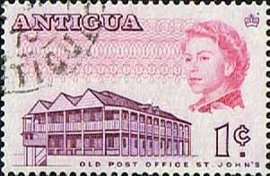 Antigua 1966 SG 181a Old Post Office Fine Used
