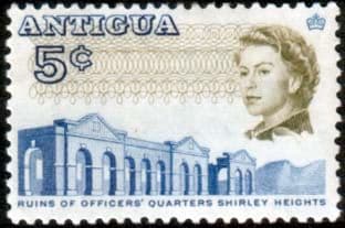 Antigua 1966 SG 185 Ruins of Officers Quarters Fine Mint
