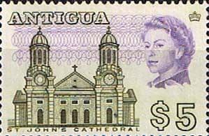 Antigua 1966 SG 195a St. Johns Cathedral Fine Mint