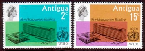 Antigua 1966 World Health Organisation Set Fine Mint