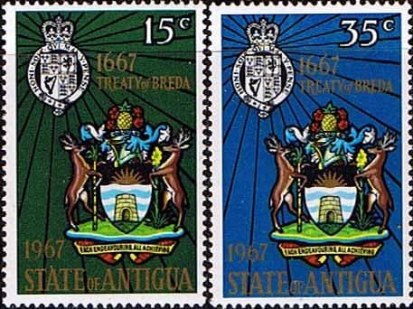 Antigua 1967 Treaty of Breda Set Fine Mint