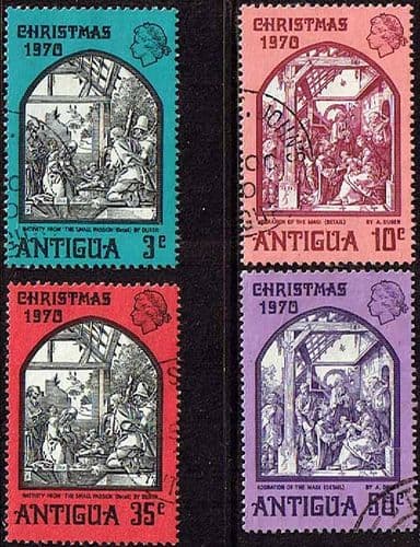Antigua 1970 Christmas Set Fine Used