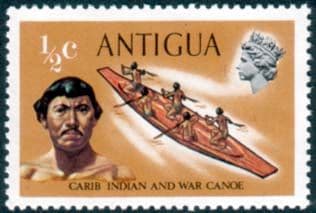 Antigua 1970 Ships and Captains SG 269 Carib Indian and War Canoe Fine Mint