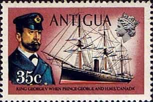 Antigua 1970 Ships and Captains SG 280 George V and H.M.S. Canada Fine Mint