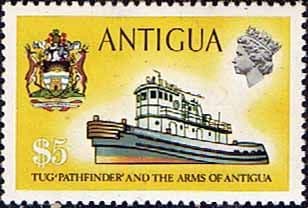 Antigua 1970 Ships and Captains SG 285 Pathfinder Tug Fine Mint