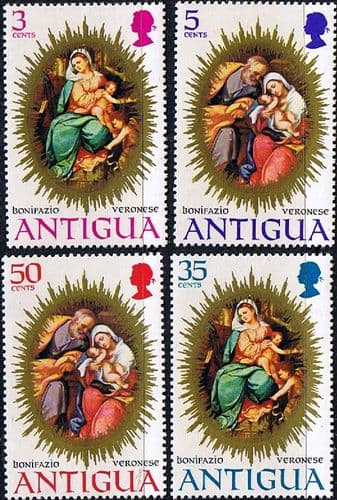 Antigua 1971 Christmas Set Fine Mint