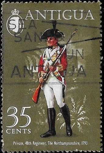 Antigua 1971 Military Uniforms SG 306 Fine Used