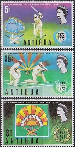 Antigua 1972 Rising Sun Cricket Club Set Fine Mint