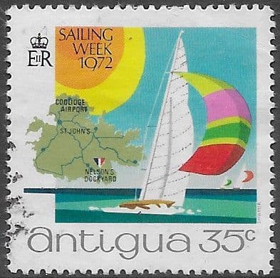 Antigua 1972 Sailing Week SG 345  Fine Used