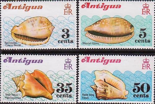 Antigua 1972 Shells Set Fine Mint