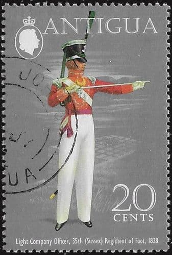 Antigua 1973 Military Uniforms SG 355 Fine Used