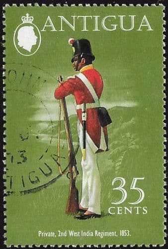 Antigua 1973 Military Uniforms SG 356 Fine Used