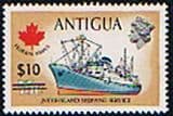 Antigua 1975 $10 Surcharge Fine Mint