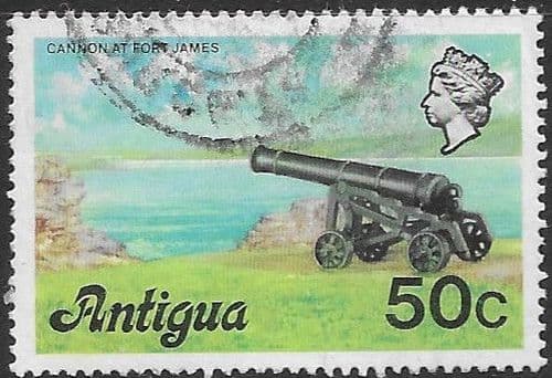 Antigua 1976 Multicoloured - Cannon at Fort James SG 481A Fine Used