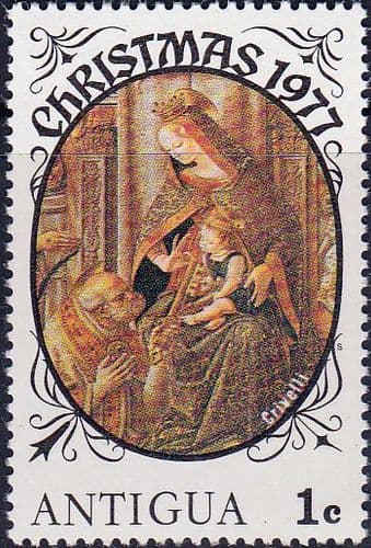 Antigua 1977 Christmas SG 555 Fine Mint