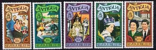 Antigua 1977 Royal Silver Jubilee Set Fine Mint