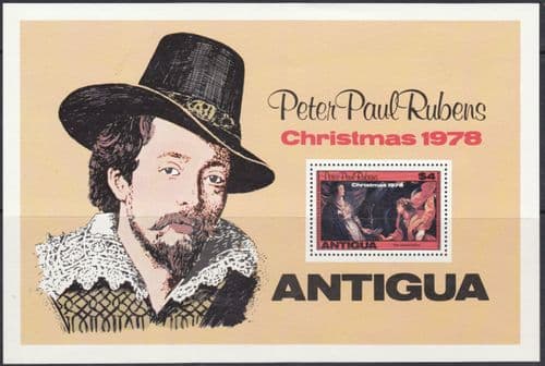 Antigua 1978 Christmas Miniature Sheet Fine Mint