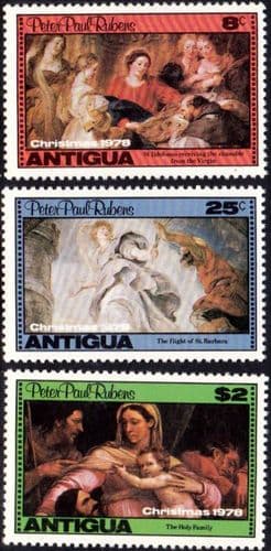 Antigua 1978 Christmas Set Fine Mint