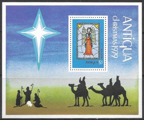 Antigua 1979 Christmas Miniature Sheet SG SM 631 Fine Mint