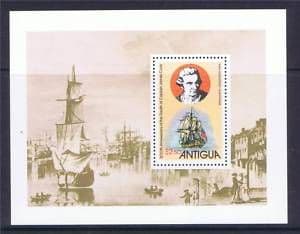 Antigua 1979 Cook Centenary Miniature Sheet Fine Mint