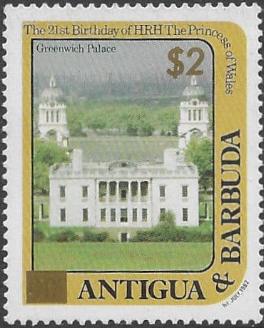 Antigua 1982 21st Birthday of Princess of Wales Surch SG 841 Fine Mint