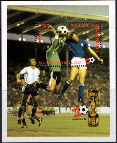 Antigua 1982 World Cup Miniature Sheet Fine Mint