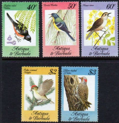 Antigua 1984 Songbirds Set Fine Mint