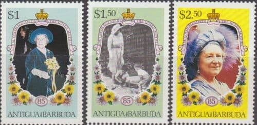 Antigua 1985 Queen Mother Life and Times Set Fine Mint