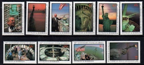 Antigua 1987 Statue of Liberty Set Fine Mint