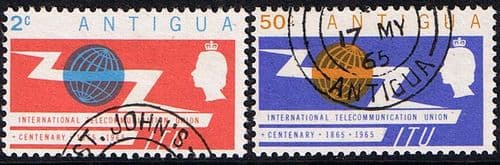 Antigua International Telecomunication Union Set Fine Used