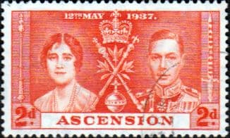 Ascension 1937 George VI Coronation SG 36 Fine Used