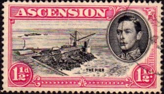 Ascension 1938 George VI SG 40d Fine Used