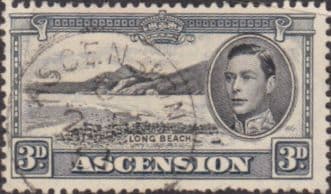 Ascension 1938 George VI SG 42ab Fine Used