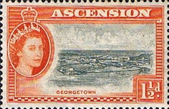 Ascension 1956 Queen Elizabeth II Georgetown SG 59 Fine Mint