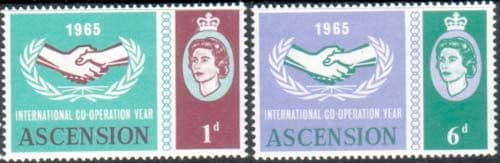 Ascension 1965 International Co-operation Year Set Fine Mint
